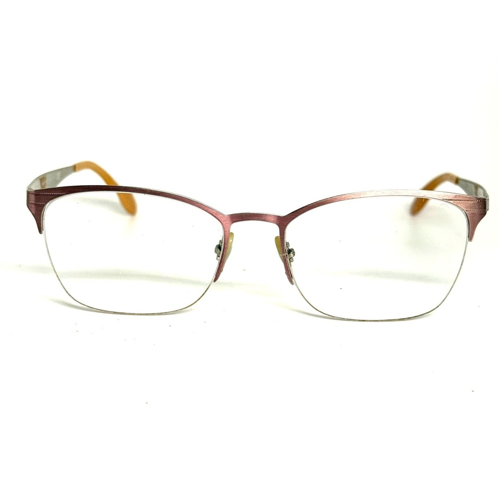 Ray-Ban RB 6345 2864 Rose Gold Silver Semi-Rimless Cat Eye Eyeglasses 52-17-135